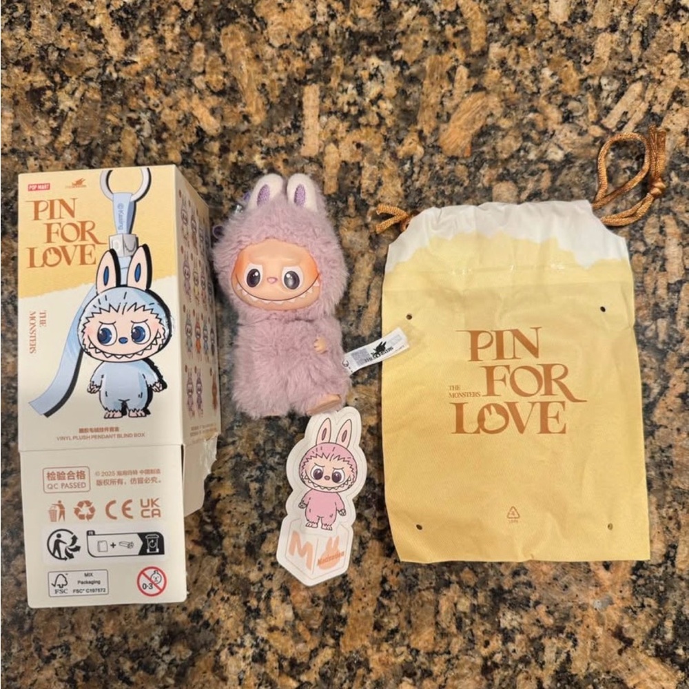 Mini Labubu (Lavender, M) by Pin For Love
